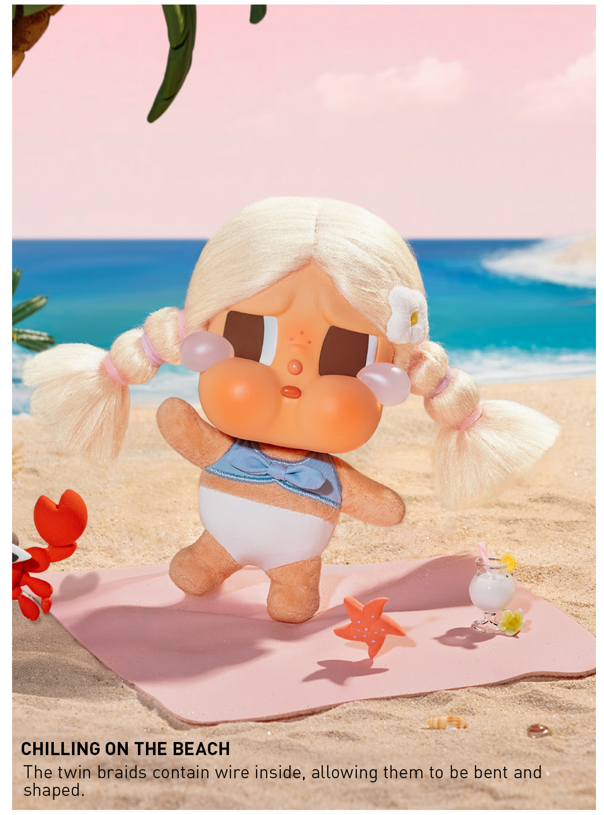 ぬいぐるみ Vacation Mode On CHILLING ON THE BEACH Crybaby Vacation Mode: Chilling on the Beach (Confirmed) – Lumi & Lore