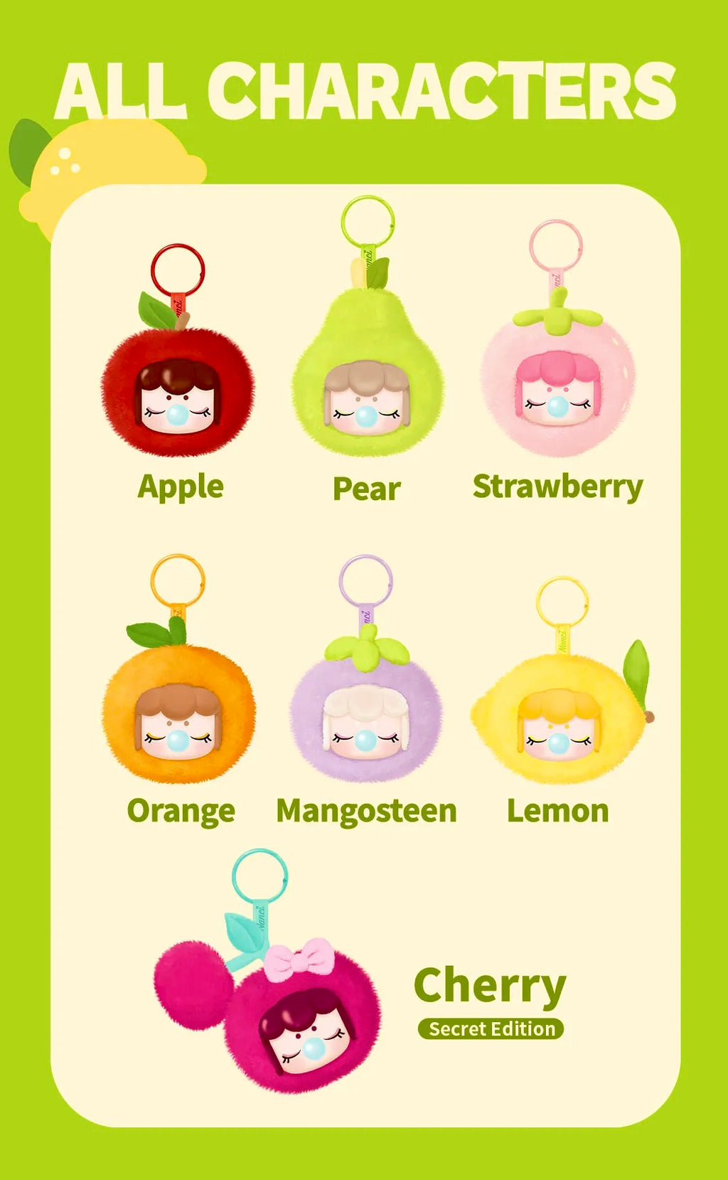 Lemon - Fruity Plush Pendant (Confirmed)