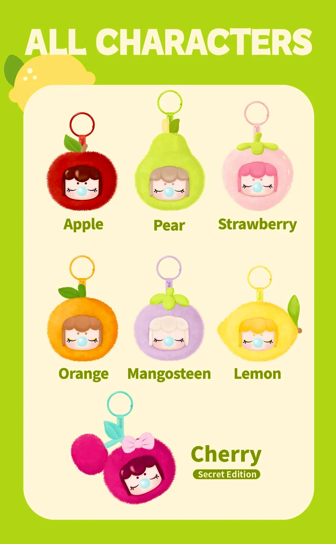 Lemon - Fruity Plush Pendant (Confirmed)